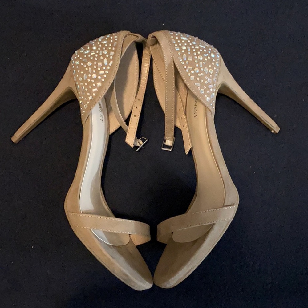 Nine West Crystal Heeled Sandals